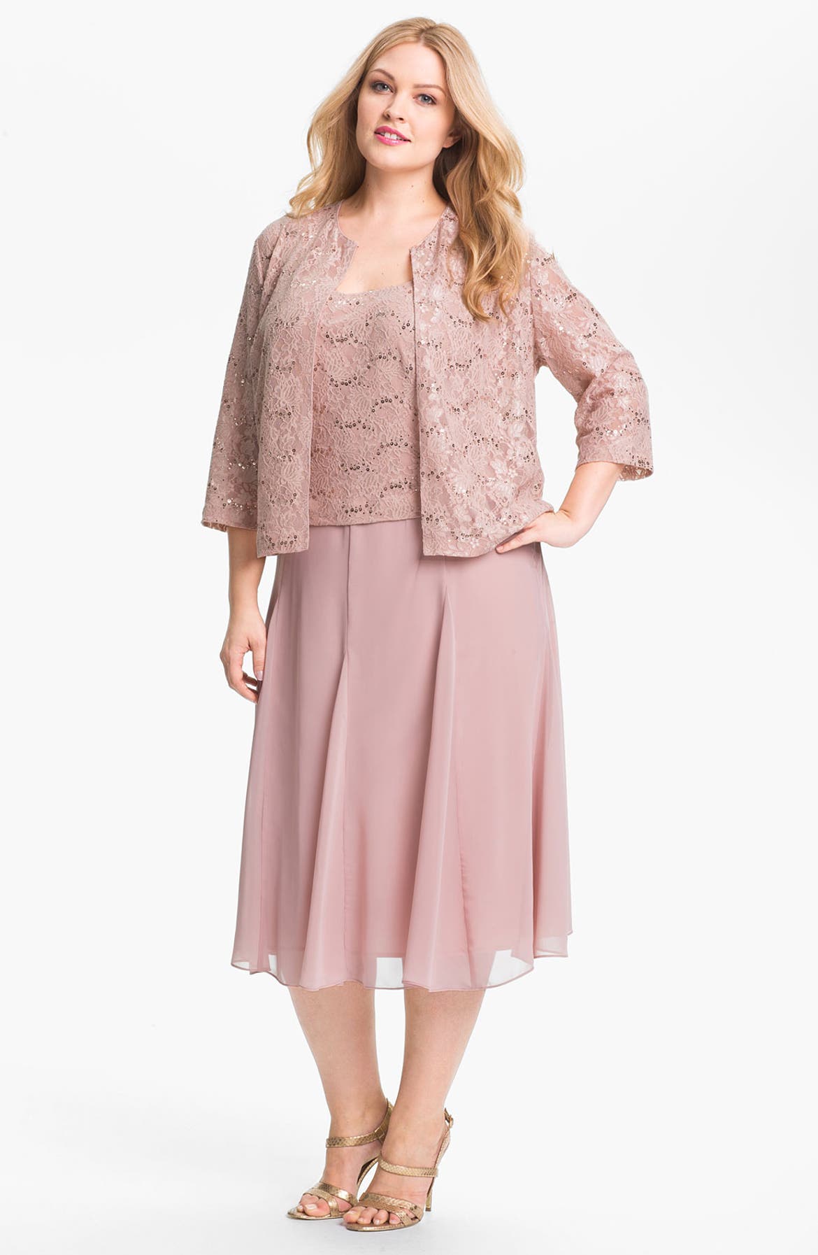 Alex Evenings Embellished Lace Dress & Jacket (Plus) | Nordstrom