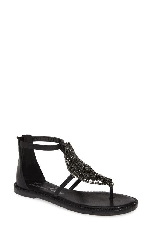 Lauren Lorraine Faye Crystal Embellished Sandal in Black