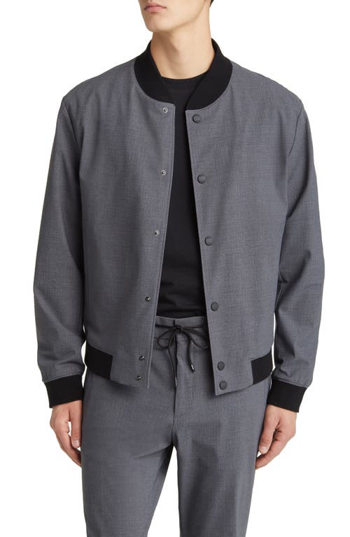 BOSS Hanry Bomber Jacket in Medium Grey at Nordstrom, Size 42