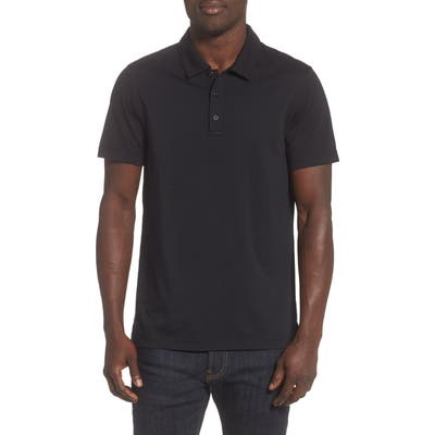 Reigning Champ Solid Jersey Polo, Black
