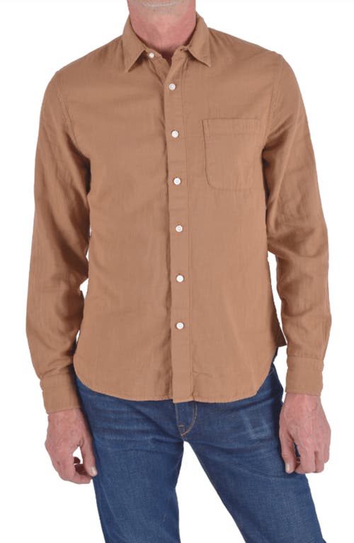 The Ripper Button-Up Organic Cotton Gauze Shirt in Sand