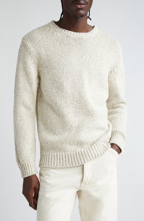 Massimo Alba Elia Cotton Blend Crewneck Sweater Mastice at Nordstrom,