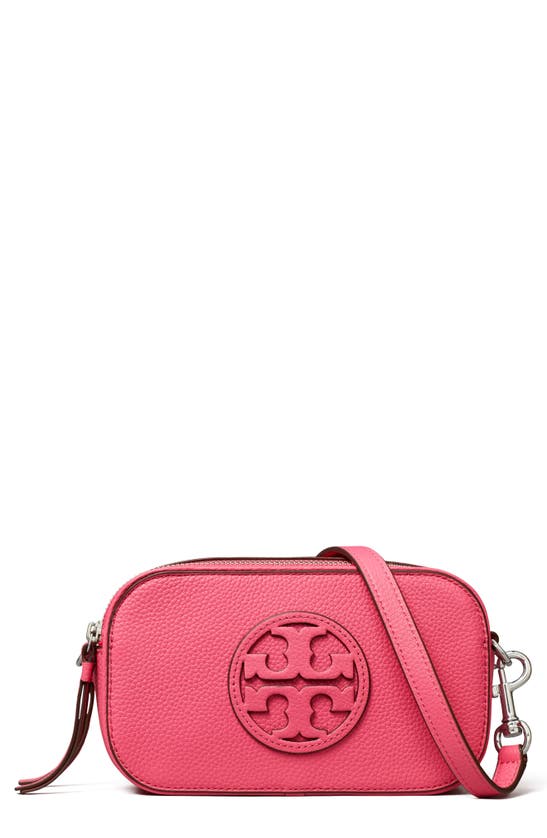 Tory Burch Mini Miller Crossbody Bag In Pink Love
