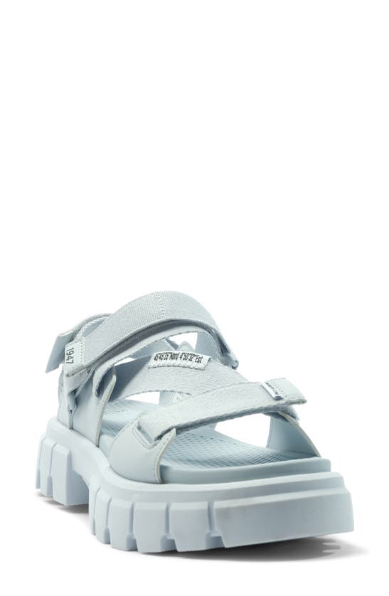 Shop Palladium Revolt Mono Platform Sandal In Blue Art