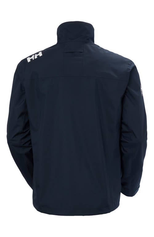 Shop Helly Hansen Crew 2.0 Waterproof Sailing Jacket In Navy