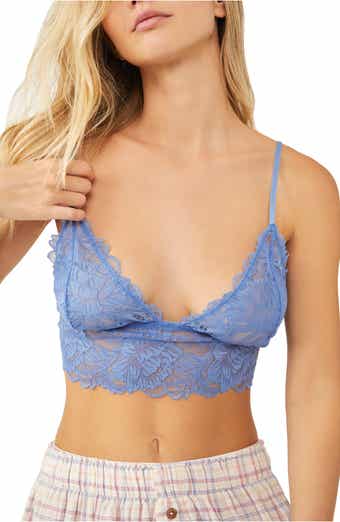 Free People Women's See Through You Triangle Bralette, Blue, Small :  : Clothing, Shoes & Accessories