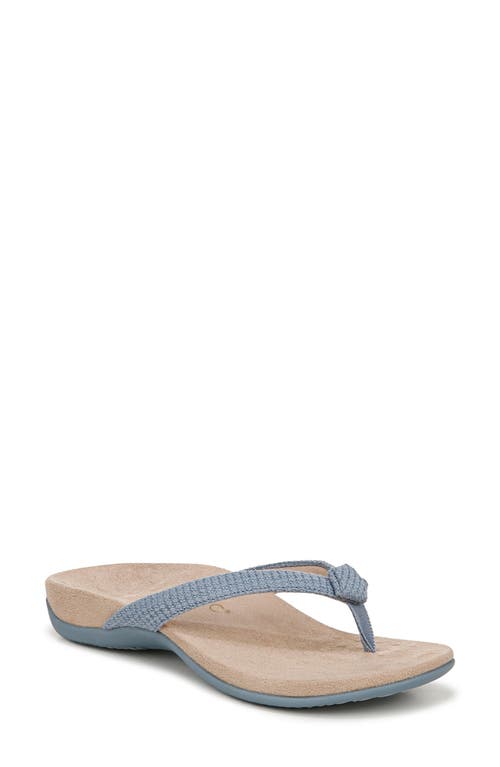 Shop Vionic Mattie Flip Flop In Vintage Blue Haze