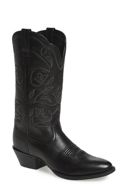 UPC 751702459336 product image for Ariat Heritage Western R-Toe Boot in Black Leather at Nordstrom, Size 8 | upcitemdb.com