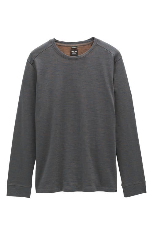 Shop Prana Ronnie Ii Long Sleeve T-shirt In Dark Sky Heather