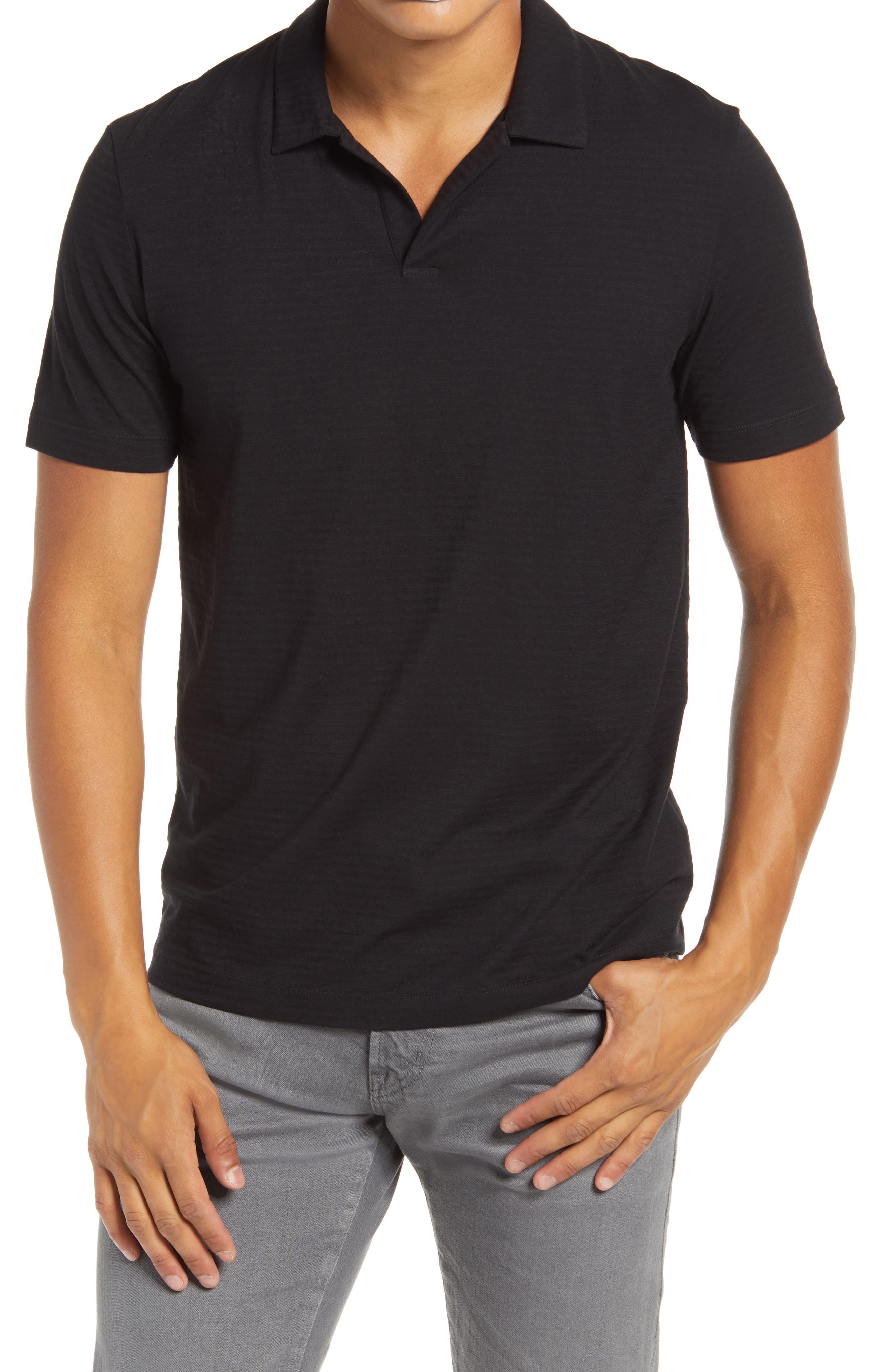 mens designer knitted polo shirts