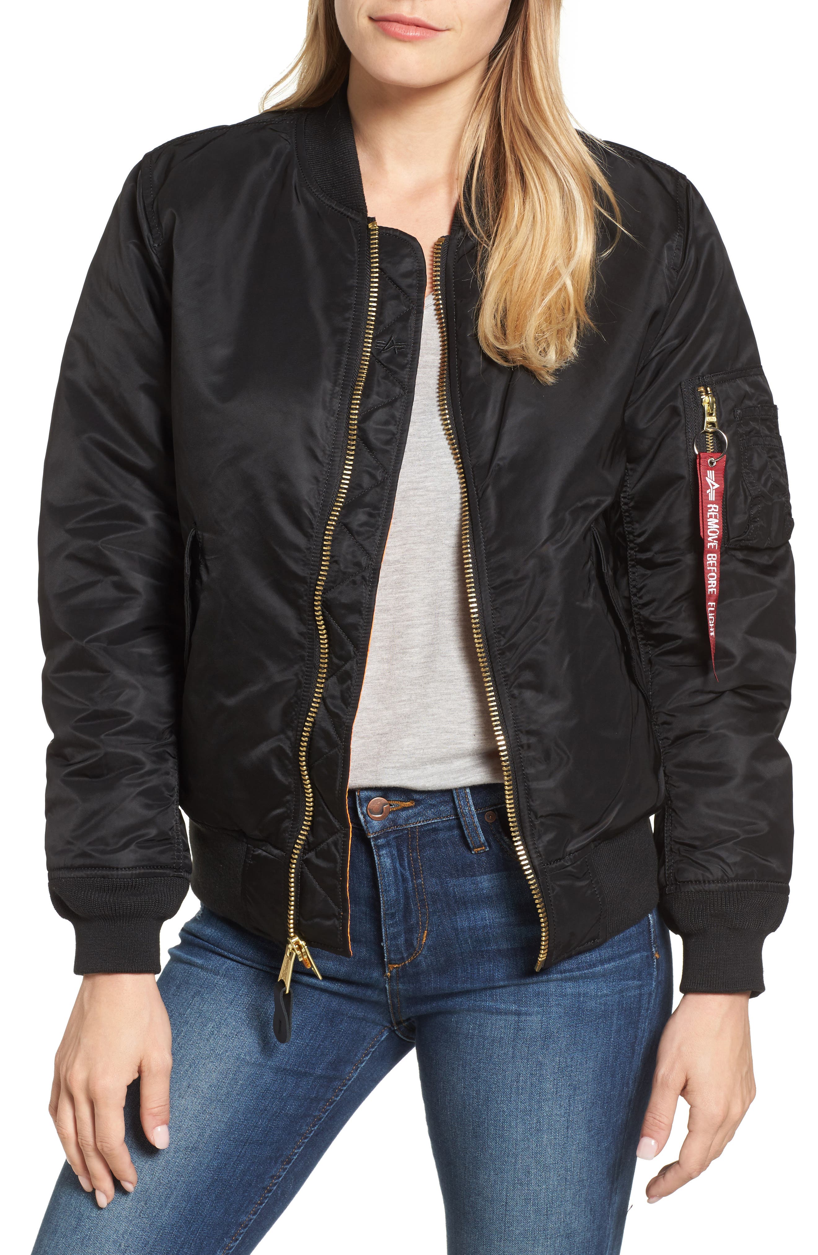 alpha industries bomber womens