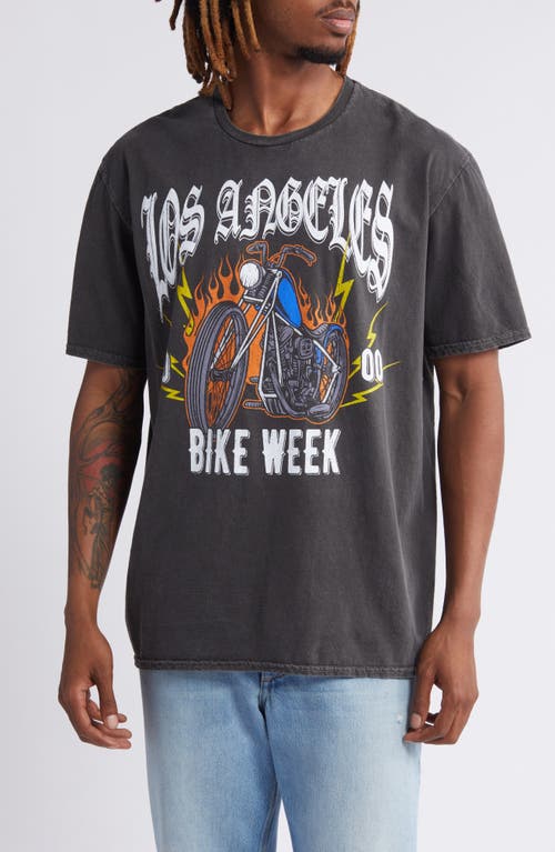 Shop Philcos Los Angeles Bike Week Graphic T-shirt In Black Pigment