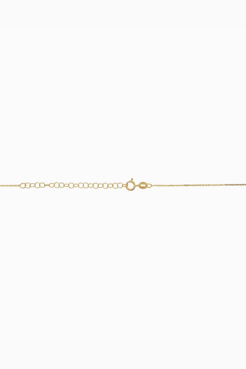 Oradina 14k Gold Dazzle Me Curb Choker Necklace In Gold - Blue Zirconia