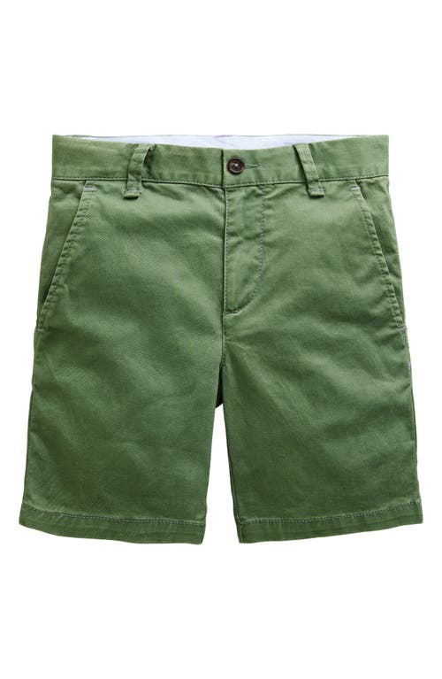 Mini Boden Kids' Cotton Chino Shorts Spruce Green at Nordstrom,