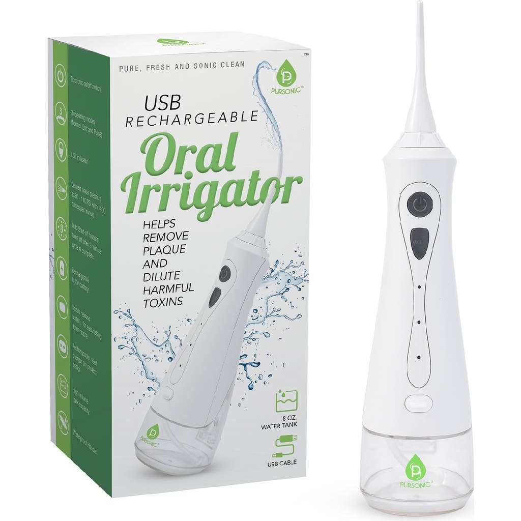 Pursonic Usb Rechargeable Oral Irrigator In White