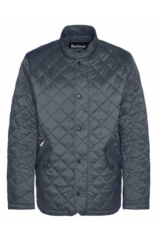 Shop Barbour Flyweight Chelsea Quilted Jacket In Charcoal