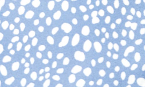 Gibsonlook Dot Print Woven Top In Denim Dot