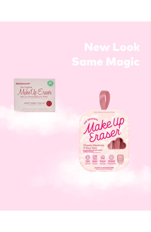 Shop The Original Makeup Eraser Neutral 7-day Makeup Eraser Set With Laundry Bag In Cheeky Neutrals