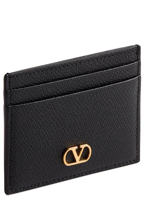 Valentino Vlogo Card Holder In Black