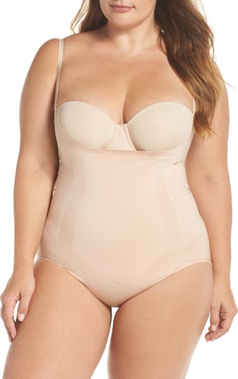 Assets By Spanx Shaping Women's Large open busy panty bodysuit hg6