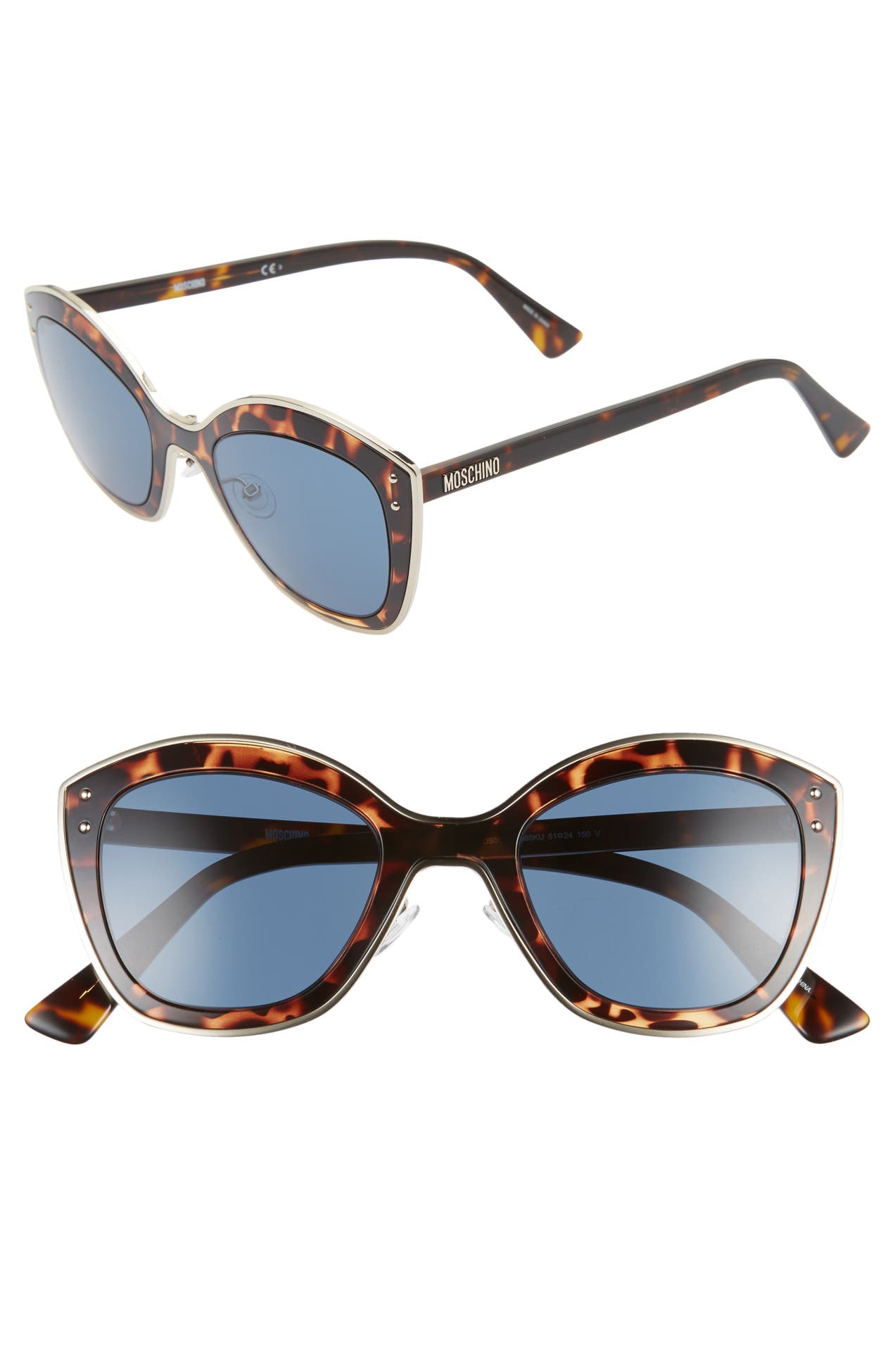 moschino cat eye glasses