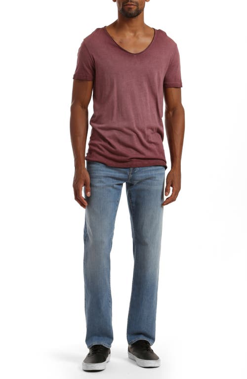 Shop Mavi Jeans Zach Straight Leg Jeans In Light Brushed Williamsburg