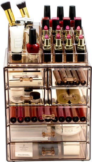 Sorbus Makeup Storage Case - Style 2 - Brown