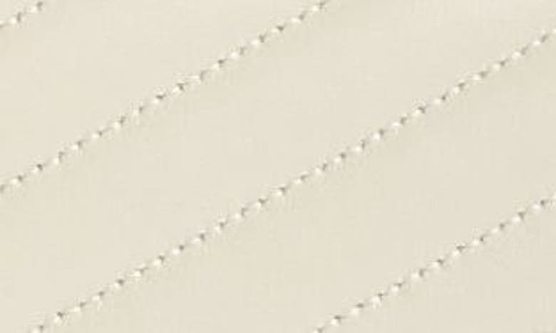 Shop Saint Laurent Matelassé Leather Wallet On A Chain In Blanc Vintage