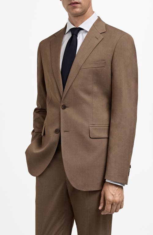 Shop Mango Slim Fit Stretch Sport Coat In Beige