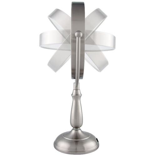 Zadro Lighted Makeup Mirror With 5x/1x Magnification & Touch Base Controls In Polished Nickel