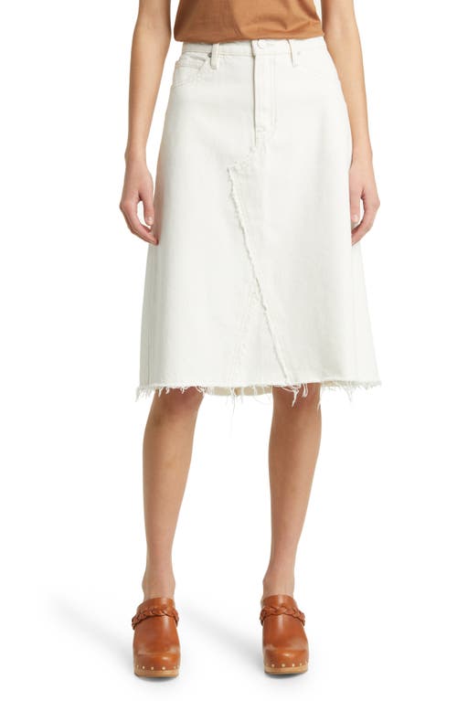 FRAME Deconstructed Denim Skirt Au Natural Clean at Nordstrom,