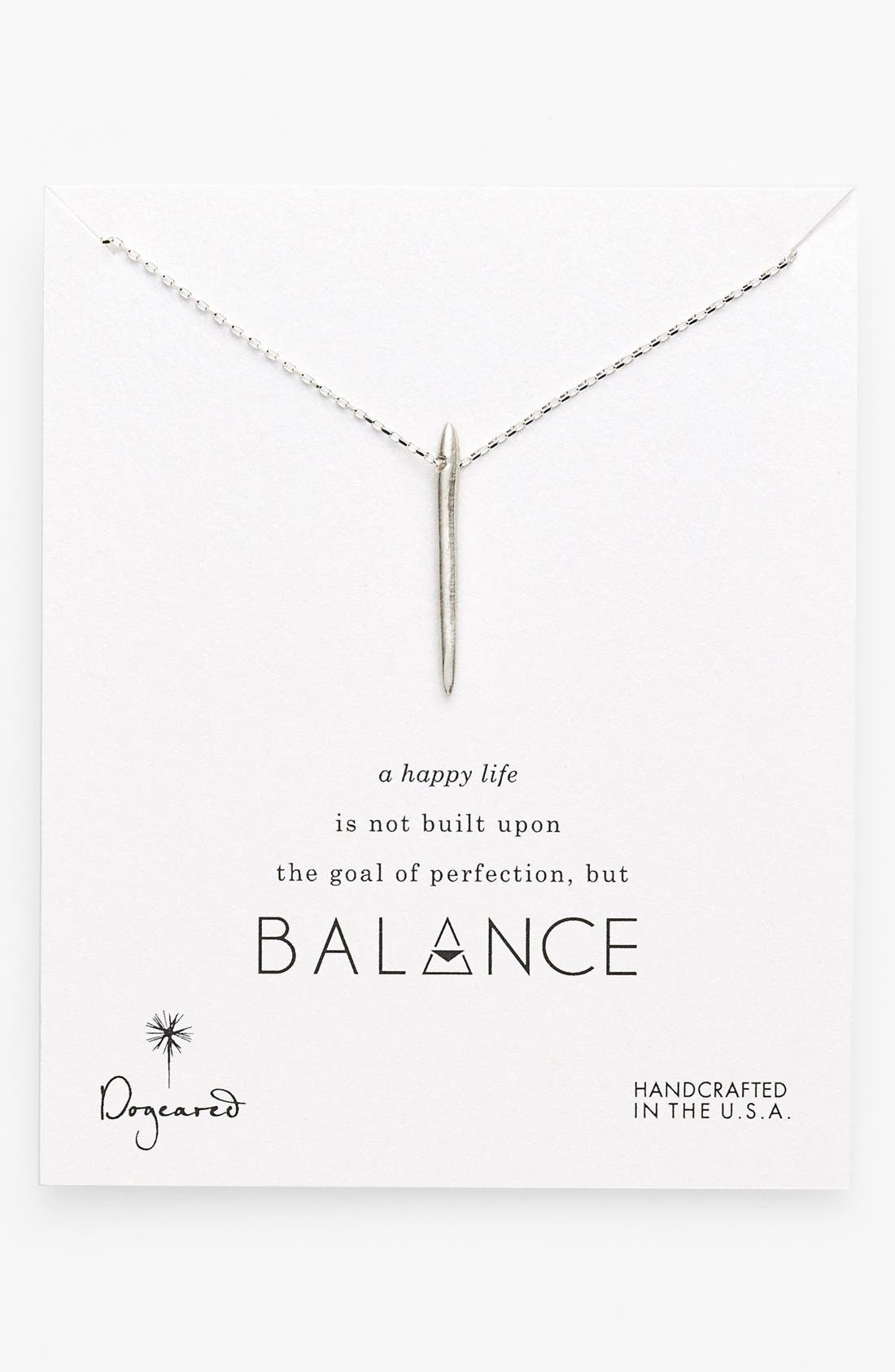 Dogeared 'Balance' Spiky Spear Pendant Necklace Nordstrom