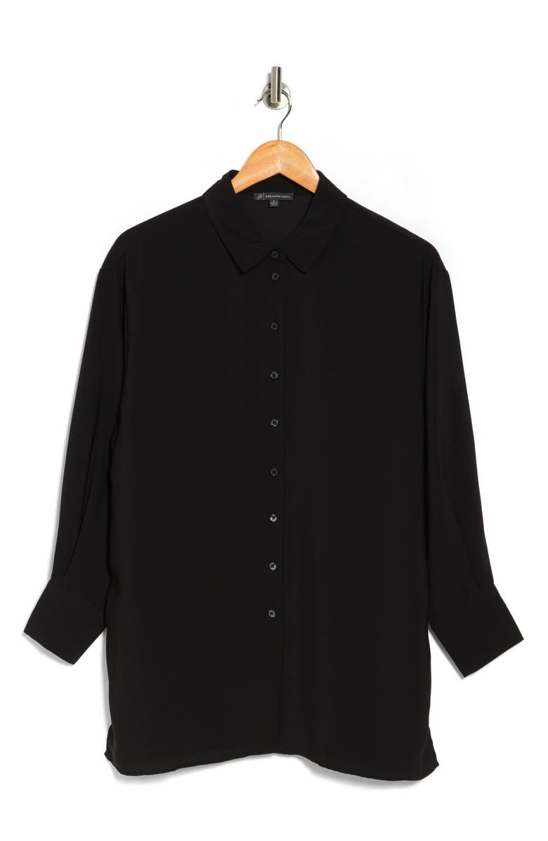 Adrianna Papell Long Sleeve Button-Up Tunic Shirt | Nordstromrack