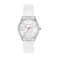 Ted Baker London Womens 36mm Belgravia White Leather Strap Watch Deals