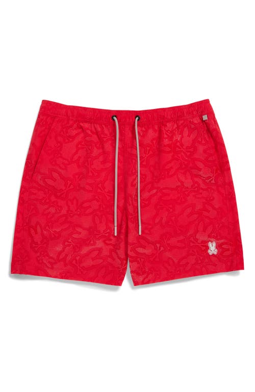 Psycho Bunny Palm View Hydrochromic Swim Trunks In Lollipop