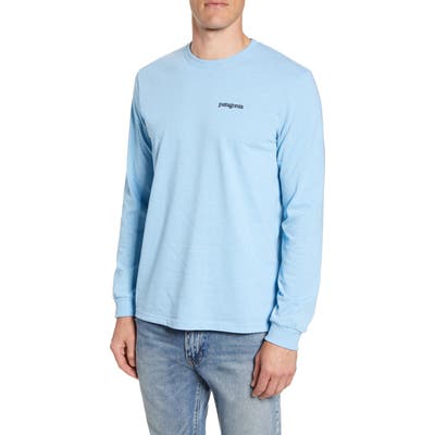 Patagonia Fitz Roy Horizons Graphic Long Sleeve Responsibili-Tee T-Shirt, Blue