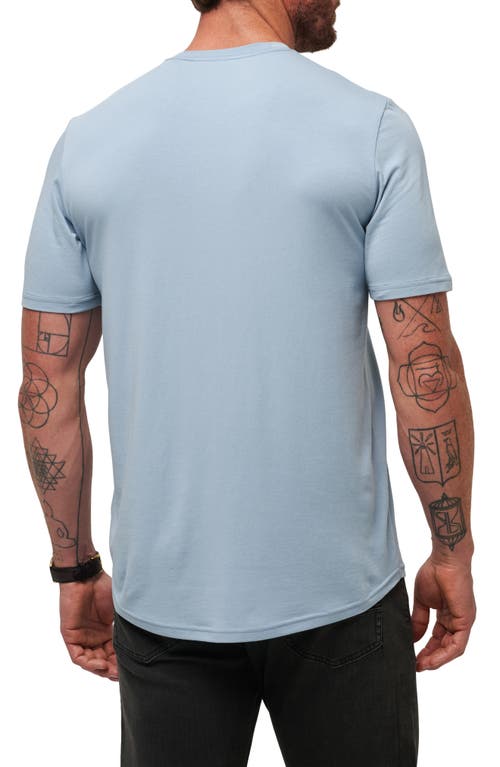 Shop Travismathew Cloud Crewneck T-shirt In Dusty Blue