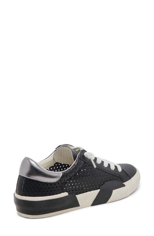 Shop Dolce Vita Zina Perforated 360 Slip-on Sneaker In Black Leather