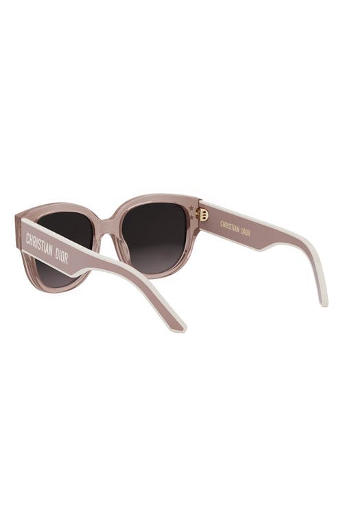 Shop Dior 'pacific B2i 54mm Butterfly Sunglasses In Shiny Pink/gradient Brown
