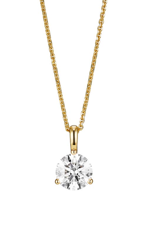 Lab-Grown Diamond Bail Pendant Necklace in 1.0Ctw Gold