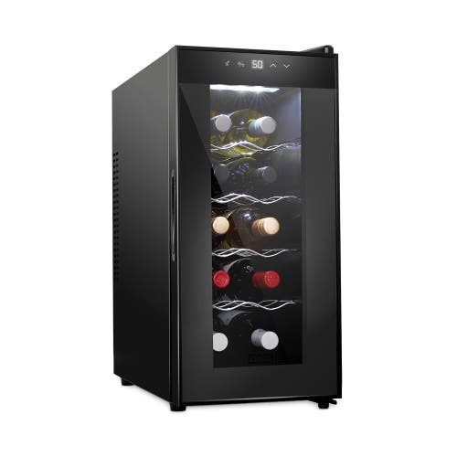 Schmecke 10 Bottle Thermoelectric Wine Cooler In Black