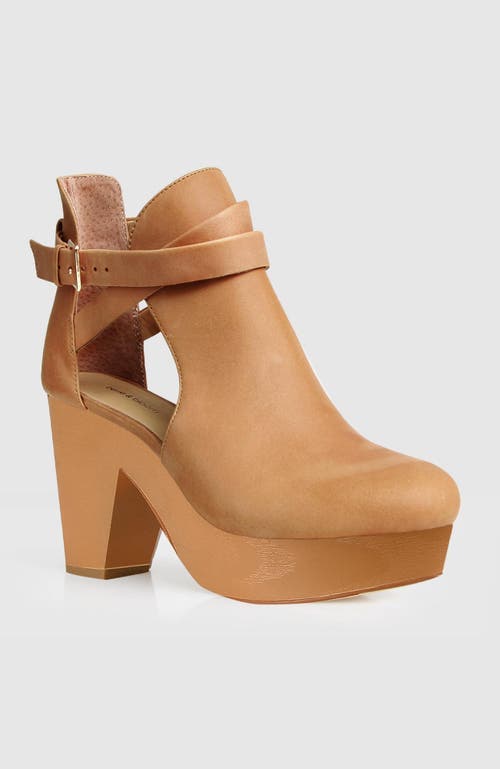 Shop Belle & Bloom Fearless Clog Ankle Boot In Tan