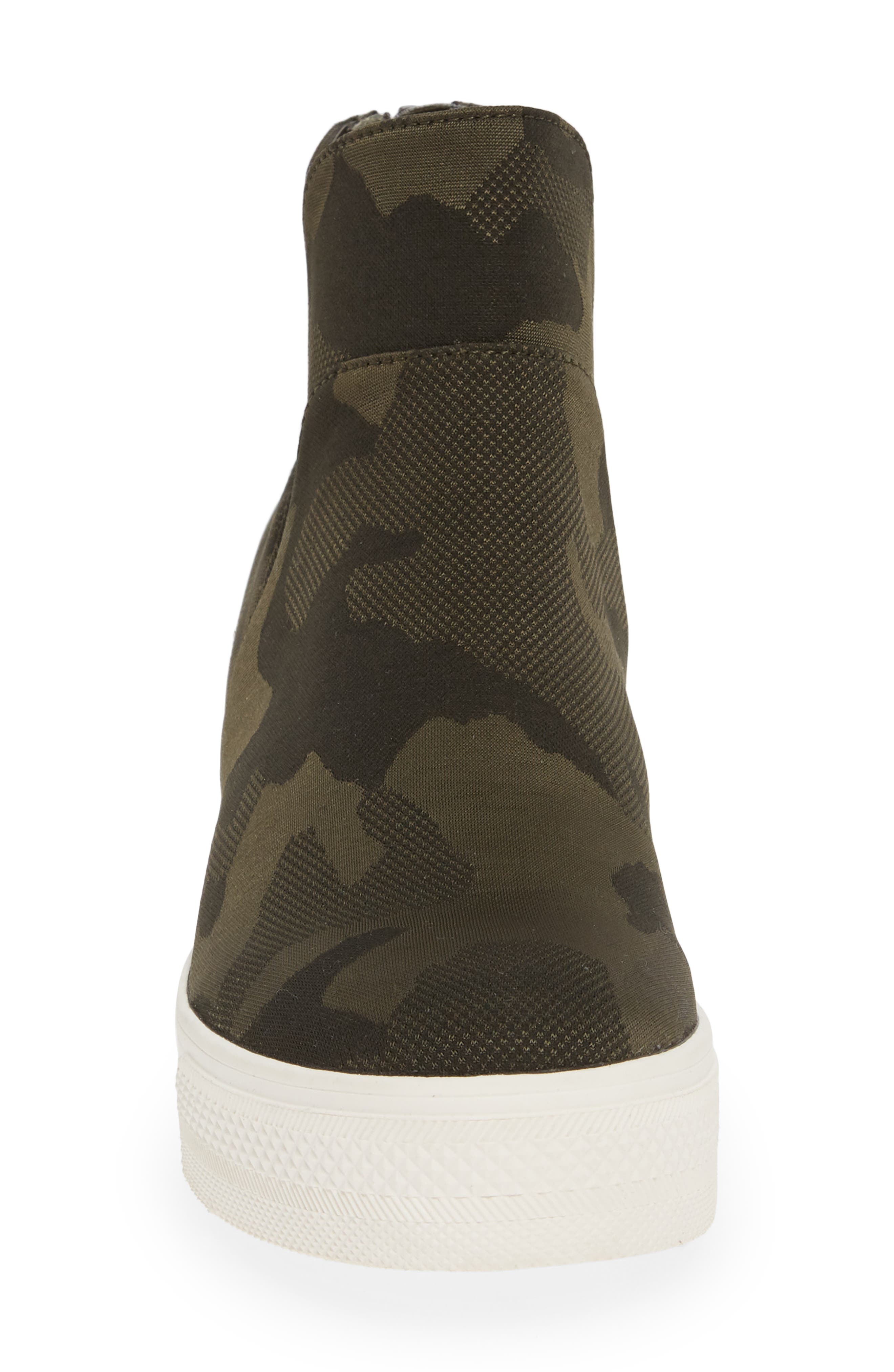 steve madden winnie sneaker bootie camo