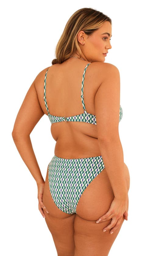 Dippin Daisys Nocturnal Cheeky Bikini Bottom In Blue Jean