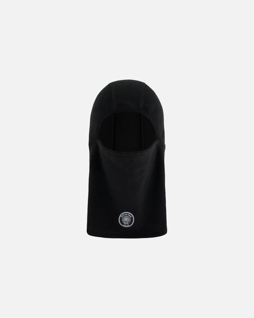 Deux Par Deux Kids Unisex Polar Fleece Balaclava Black In Anthracite