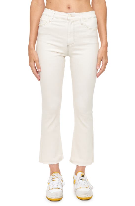 Pistola Lennon Raw Hem High Waist Crop Bootcut Jeans In Tribeca