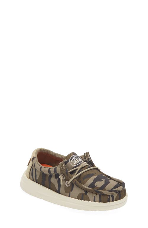 Hey Dude Kids' Wally Canvas Boat Shoe Camo at Nordstrom, M