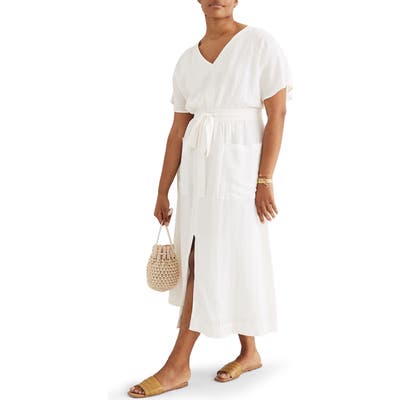 Madewell Sleeveless Yoke Minidress, Ivory