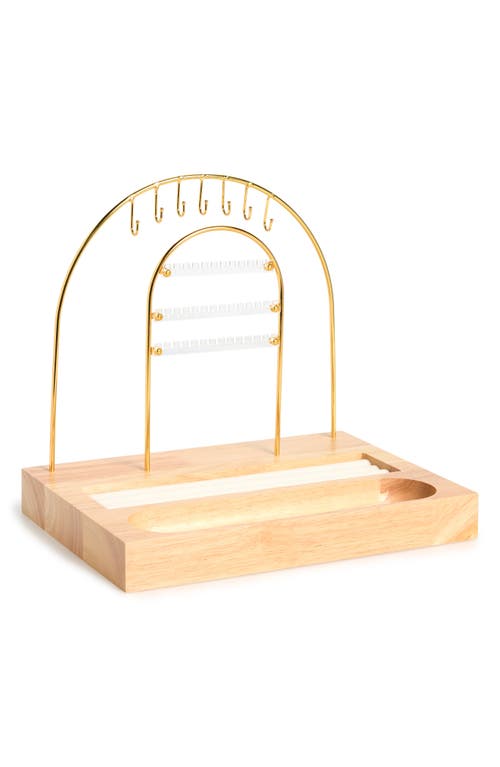 Nordstrom Wooden Tray Jewelry Organizer in Natural- Gold at Nordstrom