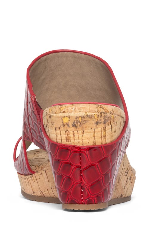 Shop Donald Pliner Platform Wedge Sandal In Tomato